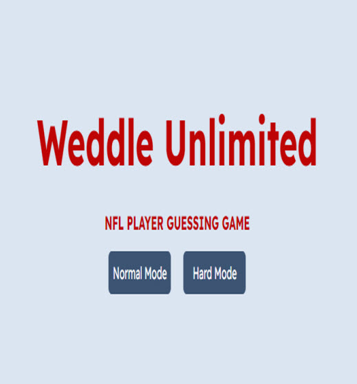 play weddle nfl wordle